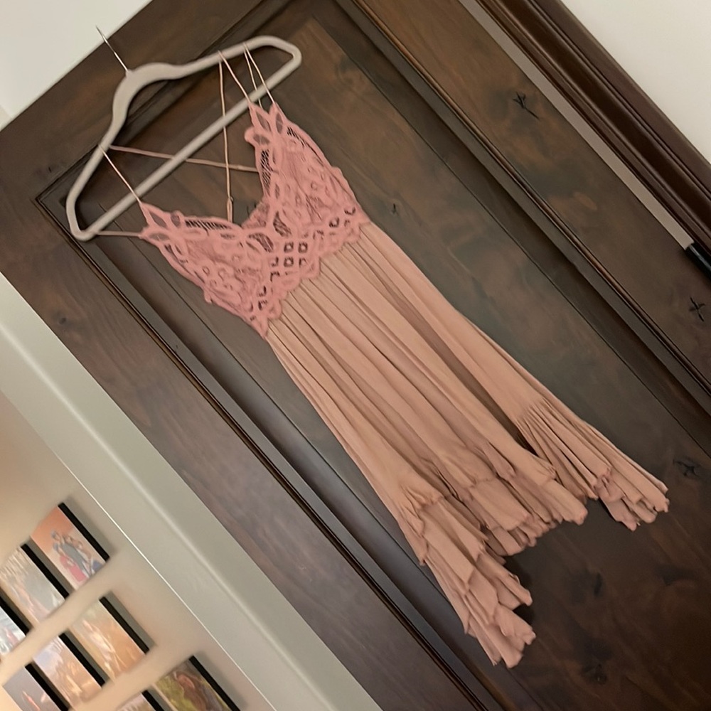 Freepeople Dusty Rose Lace Sundress